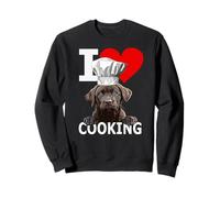 Chocolate Lab Dog The Dog Père Lab Mom Cooking Chef Cook Sweatshirt