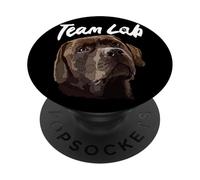 Chocolate Lab Labrador Retriever pour Amoureux des Chiens Marron PopSockets PopGrip Adhésif
