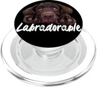 Chocolate Lab Labradorable Chiot Labrador retriever PopSockets PopGrip pour MagSafe