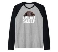 Chocolate Lab Let Me Sleep Chien Marron Lab Mom Dad Manche Raglan