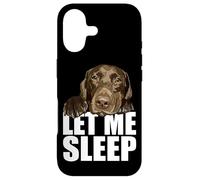 Chocolate Lab Let Me Sleep Labrador Lover Chien Labrador Marron Coque pour iPhone 17