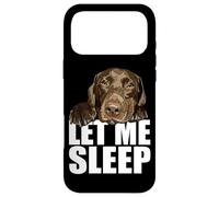 Chocolate Lab Let Me Sleep Labrador Lover Chien Labrador Marron Coque pour iPhone 17 Pro Max