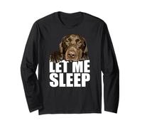 Chocolate Lab Let Me Sleep Labrador Lover Chien Labrador Marron Manche Longue