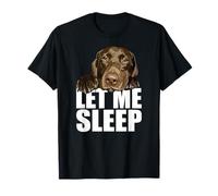 Chocolate Lab Let Me Sleep Labrador Lover Chien Labrador Marron T-Shirt