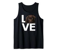 Chocolate Lab Love Labrador Retriever Lover Puppy Love Marron Débardeur
