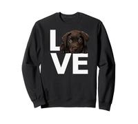 Chocolate Lab Love Labrador Retriever Lover Puppy Love Marron Sweatshirt