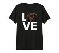 Chocolate Lab Love Labrador Retriever Lover Puppy Love Marron T-Shirt Haut de Gamme