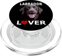Chocolate Lab Lover Brown Labrador Retriever Amoureux des Chiens PopSockets PopGrip pour MagSafe