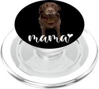 Chocolate Lab Mama Brown Labrador Maman La mère du Laboratoire Chien de Laboratoire PopSockets PopGrip pour MagSafe