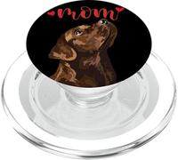 Chocolate Lab, Maman Labrador, Maman, Maman Labrador, Brune, Maman Retriever PopSockets PopGrip pour MagSafe