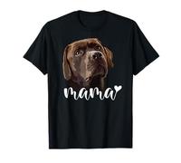 Chocolate Lab Mom Brown Lab Mama The Lab Mère Labrador Chien T-Shirt