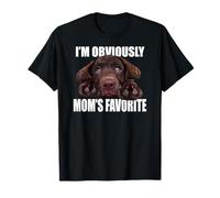 Chocolate Lab Mom Brown Lab Mother Labrador Mama Dog Mom T-Shirt