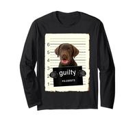 Chocolate Lab Mug Labrador Dog Shot Bad Dog with Guilty Manche Longue