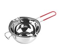 Chocolate Melting Pot - Stainless Steel Chocolate Melting Pot | Double Boiler Melting Pot | 400ml Stainless Steel Boiler Pot for Melting Candy | Fondant Pot with Double Pour Spouts for Melting