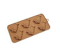 Chocolate Mold | 6-Cavity Easy Demolding Festive | Food Grade Silicone Deep Mould for Party Birthday Baking Dessert Home Festival Cooking Holiday Kitchen Celebration