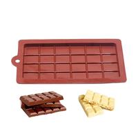 Chocolate Mold - Chocolat Mold Silicone Moldd | Easy-Release Square | Non-Stick Coating Chocolats Bar Molds Silicone Molds Brown Heat-Resistant Design Réutilisable
