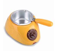 Chocolatier Warmer, Chocolate Melting Warming Fondue Set, Electric Chocolate Candy Melting Pot Melter Machine Kitchen Tool with DIY Mold Set Electric Chocolate Fountain Fondue(Jaune)