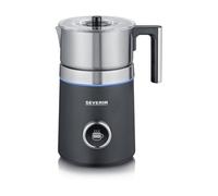 SEVERIN Émulsionneur de lait Spuma 700 Plus 500 W, Mousseur de lait à induction, Mousseur à lait électrique, Chocolatière 700 ml, 13 programmes, inox/noir, SM 3587