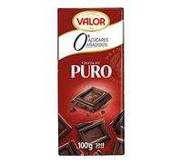 Chocolatina Chocolate Puro Valor Sin Azucares 125g