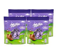 Chocolats de Pâques : Milka Bonbons fourrés Lait Alpin 86g, Idée cadeau à offrir, idéal pour pâques (4x86g) - Lot de 4