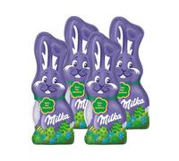 Chocolats de Pâques : Milka Lapins Chocolat au Lait Noisette - Chocolat pour enfant - Idée cadeau pour pâques (4x95g) - Lot de 4