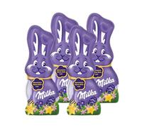 Chocolats de Pâques : Milka Lapins Lait, Idée cadeau à offrir, idéal pour pâques (4x90g) - Lot de 4