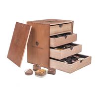 CHOCOLISSIMO Cadeau Chocolat - 40 Pralines Raffinées - Friandises de Noël - Cadeau Noël - Idée Cadeau, Femmes, Hommes, Femme, Homme, Parents, Ami, Amis - Merry Massimo