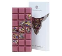 CHOCOLISSIMO - Cadeau Chocolat - Barre Chocolatée à Base de Fèves de Cacao Ruby, Nouveauté Mondiale - Chocolat Rose avec Fleurs, Idée Cadeau Femmes, Maman, Amie, Anniversaire, Saint Valentin