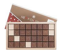 CHOCOLISSIMO - Cadeau Noël - Chocolat Noël - Douce Carte de Vœux de Noël, Idée Cadeau Homme, Femme, Maman, Papa, Grand-mère, Grand-père - Merry X-Mas & Happy New Year
