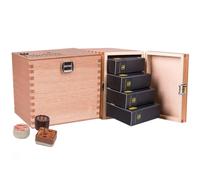 CHOCOLISSIMO - Coffret Chocolat - Cadeau Pralines - 40 Pcs dans une Boîte en Bois, sans Alcool - Idée Cadeau Femmes, Hommes, Maman, Papa, Fête des Mères, Fête des Pères - Fabulous