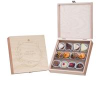 CHOCOLISSIMO - Pralinés de Pâques dans un Coffret en Bois - Délice Chocolaté, Surprise Gourmande, Idée Cadeau pour Femmes et Hommes