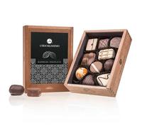 CHOCOLISSIMO - Pralines - dix pralines artisanales dans un coffret en bois | cadeau | chocolat | anniversaire | Noël | homme | hommes | père | femme | femmes | mère | fête des pères | fête des mères
