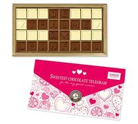 Chocotélégramme « Je t?aime à l?infini » | Message d?amour en chocolat| Idée cadeau Saint Valentin | Offrir | Homme | Femme | Romantique | Chéri | Chérie | Amoureux | Amoureuse