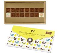 Chocotélégramme « Joyeuses Pâques » Poussins Message de Pâques en chocolat | Chocolat customisé