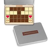 Chocotélégramme «Papa=Super Héros» Message en chocolat pour la fête des pères | Chocolat customisé