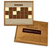 Chocotélégramme « Tu es la plus belle » | Message d?amour en chocolat| Idée cadeau Saint Valentin | Offrir | Femme | Romantique | Chérie | Amoureuse