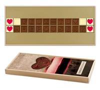 Chocotélégramme « Veux-tu m'épouser ? » | Message en lettres de chocolat belge | Idée-cadeau demande de mariage | Homme | Femme