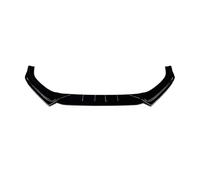 Chocs Corps Pelles Garde pour A4 B9 pour Sline 2017-2019 Voiture Avant Inférieur Diffuseur Séparateur Lame Protecteur Bodykit Pare-Chocs Spoiler Lèvre(Noir Brillant)