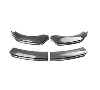 Chocs Corps Pelles Garde pour Fiat pour 500 595 pour Abarth Voiture Avant Corps Pare-Chocs Spolier Lèvre Menton Diffuseur Séparateur Air Barrage Kit(Fibre de Carbone)
