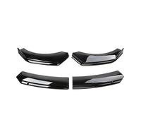 Chocs Corps Pelles Garde pour Jaguar F-Type Pare-Chocs Avant Voiture Inférieur Spolier Lèvre Menton Diffuseur Séparateur Air Dam Kit Protecteur Garde Couvre(Noir Brillant)