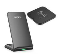 Choetech 10W Qi Kit chargeur sans fil support téléphone noir (T524-S) + 10W Qi chargeur sans fil pour casque téléphone noir (T511-S)