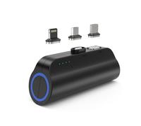 Choetech B660 Mini banque d'énergie 3000 mAh USB C / Micro USB / Connexion iPhone Noir