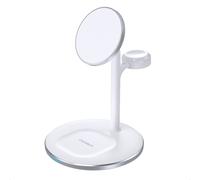 Choetech chargeur inductif (compatible MagSafe) support pour iPhone, Apple Watch, AirPods blanc (T585-F)