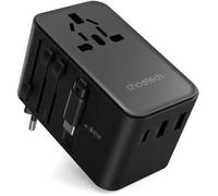 Choetech Chargeur Mural De Voyage 45w Avec Câble Intérieur (Us/Eu/Uk/Au)