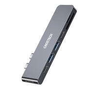 Choetech HUB-M14 station d'accueil pour Macbook Pro, USB-C 7 en 2, Thunderbolt 3 (argent)