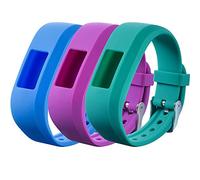 Chofit Bandes Compatible avec Garmin Vivofit JR 2 Sangle Large Sangles pour Vivofit JR /JR. 2/Vivofit 3, Poignets pour Enfants, 3pc(Blu+Te Pur)