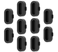 Chofit Bouchons compatibles avec Garmin Forerunner 965 265 265S/Venu Sq 2/Venu2 Plus/Fenix 7/epix2/Bounce/Instinct Crossover Bouchons anti-poussière en silicone (noir)