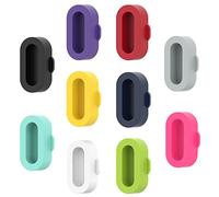 Chofit Bouchons de protection en silicone compatibles avec Garmin Forerunner 970 965 265 265S/Venu Sq 2/Venu2 Plus/Fenix 8 7/epix2/Bounce/Instinct 3 bouchons anti-poussière en silicone (10 couleurs)