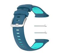 Chofit Bracelet de rechange bicolore en silicone souple pour montre connectée Vantage V2 (bleu sarcelle)