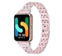 Chofit Bracelet de rechange compatible avec Samsung Galaxy Fit 3 - Bracelet en métal avec strass pour SM-R390 Galaxy Fit3 pour femme, Alliage de zinc